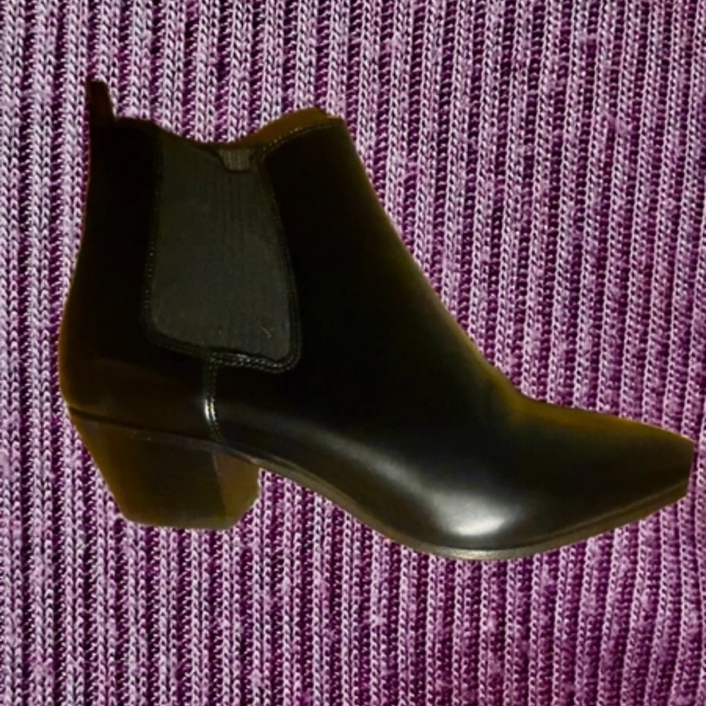 Maje Sleek Black Ankle Boots
